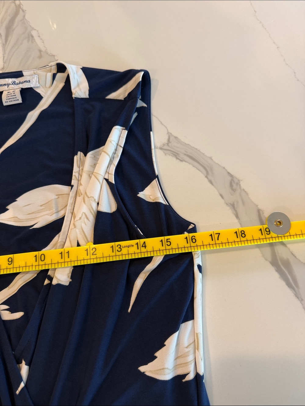 Tommy Bahama Flora Nights Midi Dress in Island Navy Size M - Picture 11 of 11